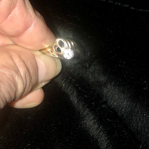 Diamond ring 14 k - Picture 8 of 8